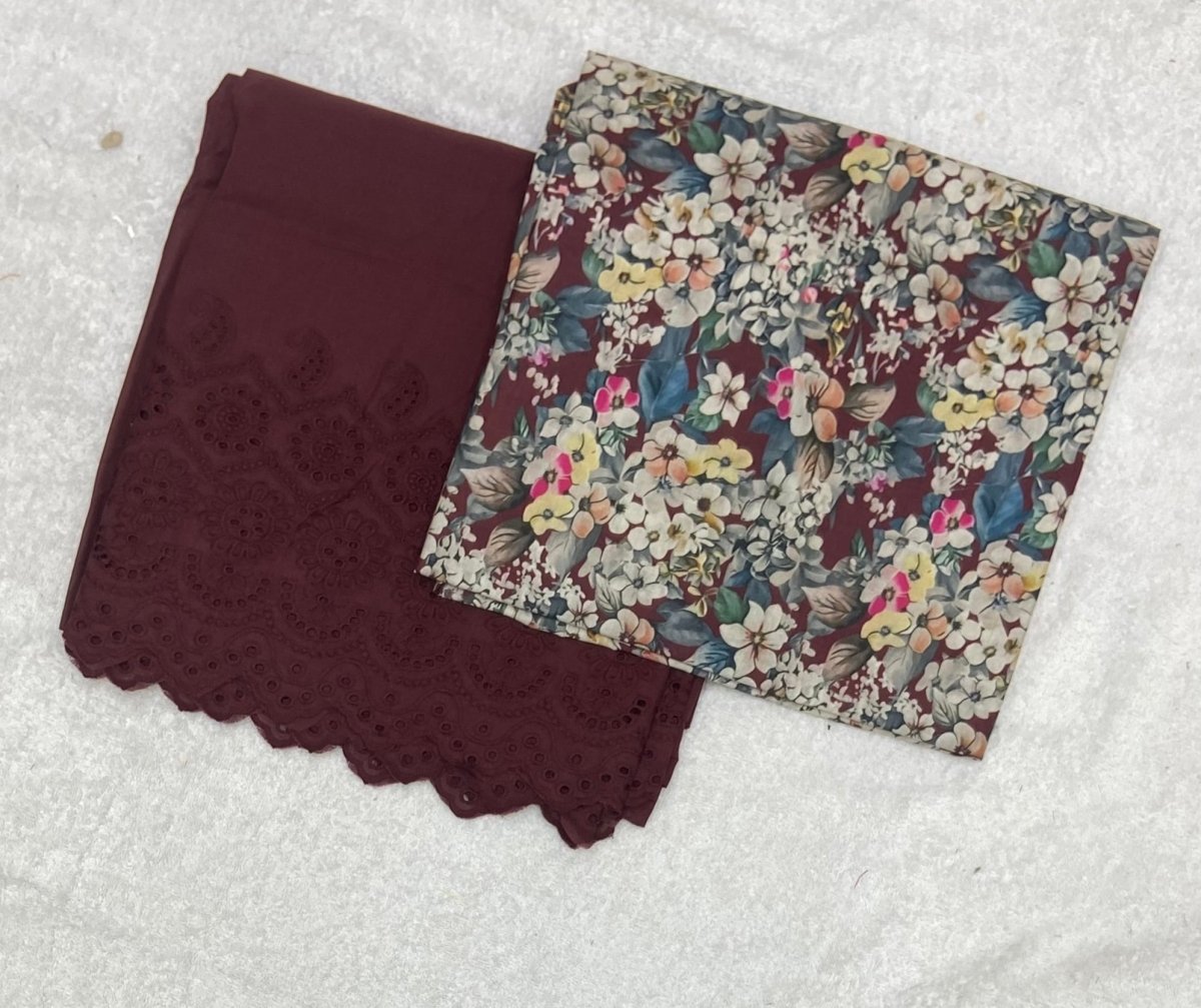 Noorani Cambric Top & Chikankari Pant - Yanchi