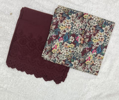 Noorani Cambric Top & Chikankari Pant - Yanchi