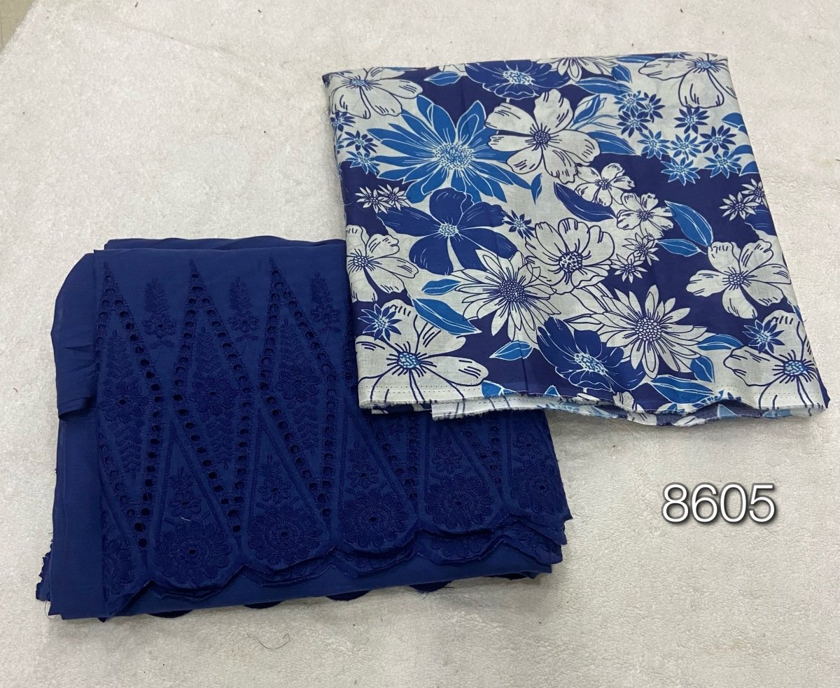 Noorani Cambric Top & Chikankari Pant - Yanchi