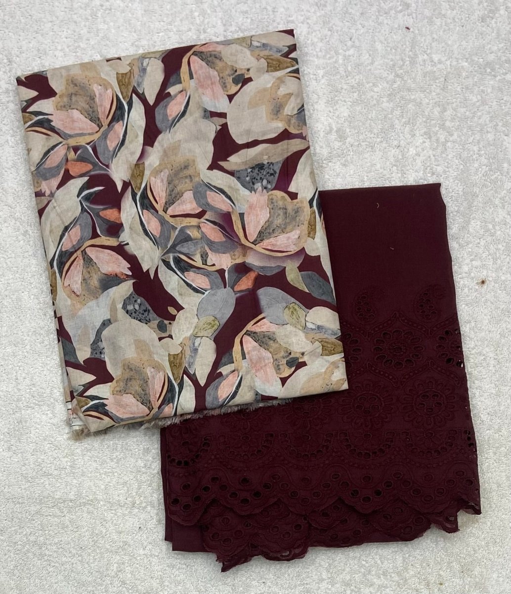 Noorani Cambric Top & Chikankari Pant - Yanchi