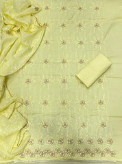 Premium Chikankari Pure Cotton Suit Set - Yanchi