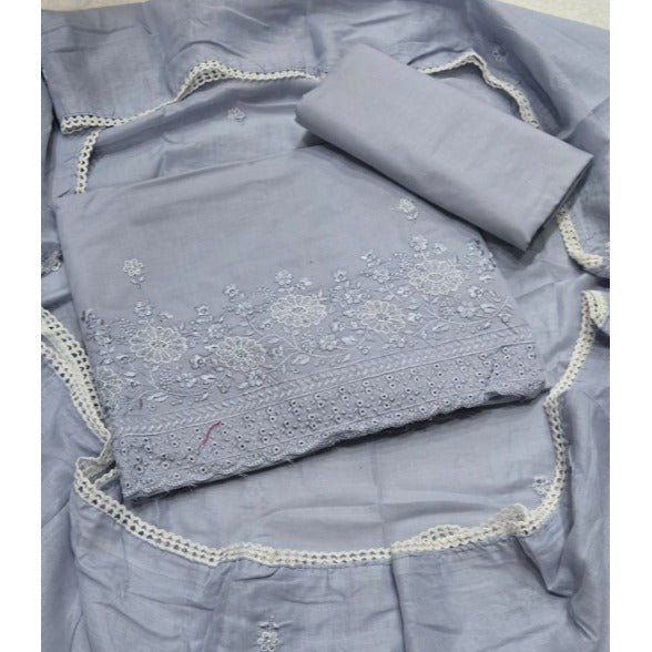 Premium Chikankari Pure Cotton Suit Set - Yanchi