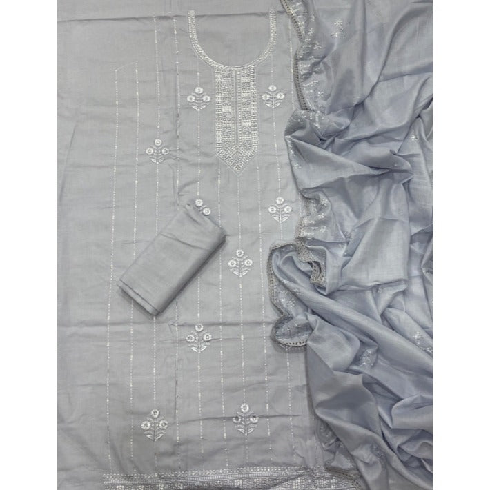 Premium Chikankari Pure Cotton Suit Set - Yanchi