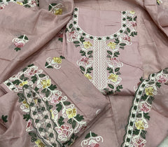 Premium Chikankari Pure Cotton Suit Set - Yanchi