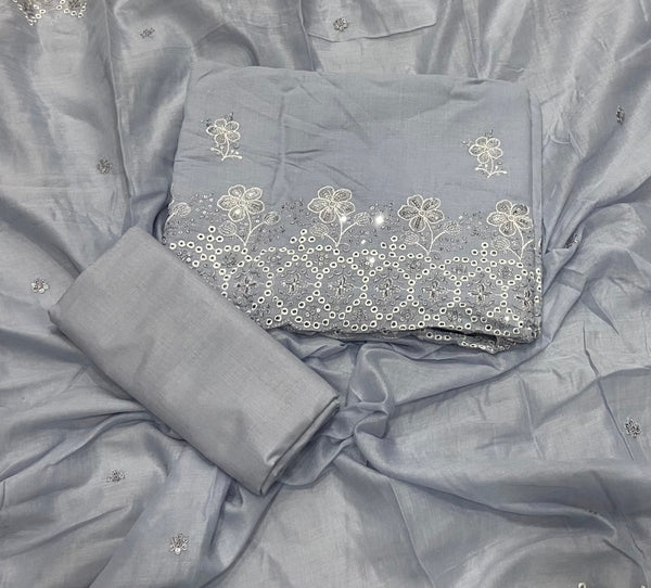 Premium Chikankari Pure Cotton Suit Set - Yanchi