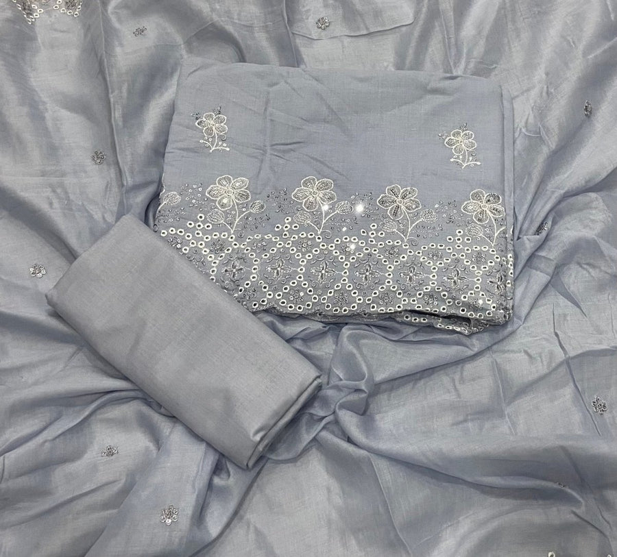 Premium Chikankari Pure Cotton Suit Set - Yanchi
