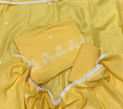 Premium Chikankari Pure Cotton Suit Set - Yanchi