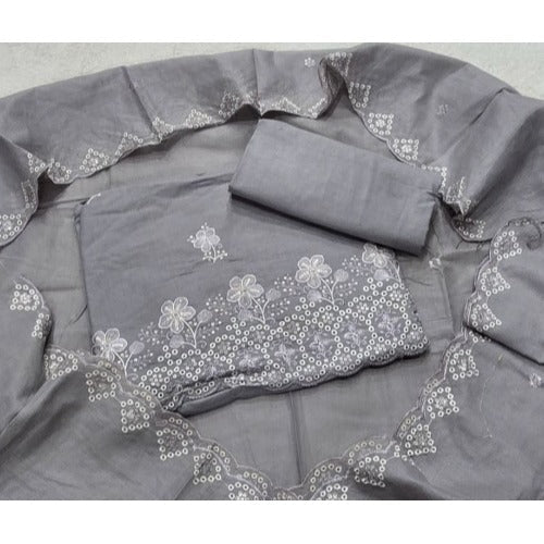 Premium Chikankari Pure Cotton Suit Set - Yanchi