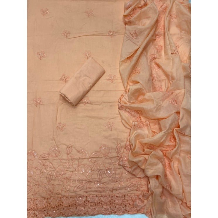 Premium Chikankari Pure Cotton Suit Set - Yanchi