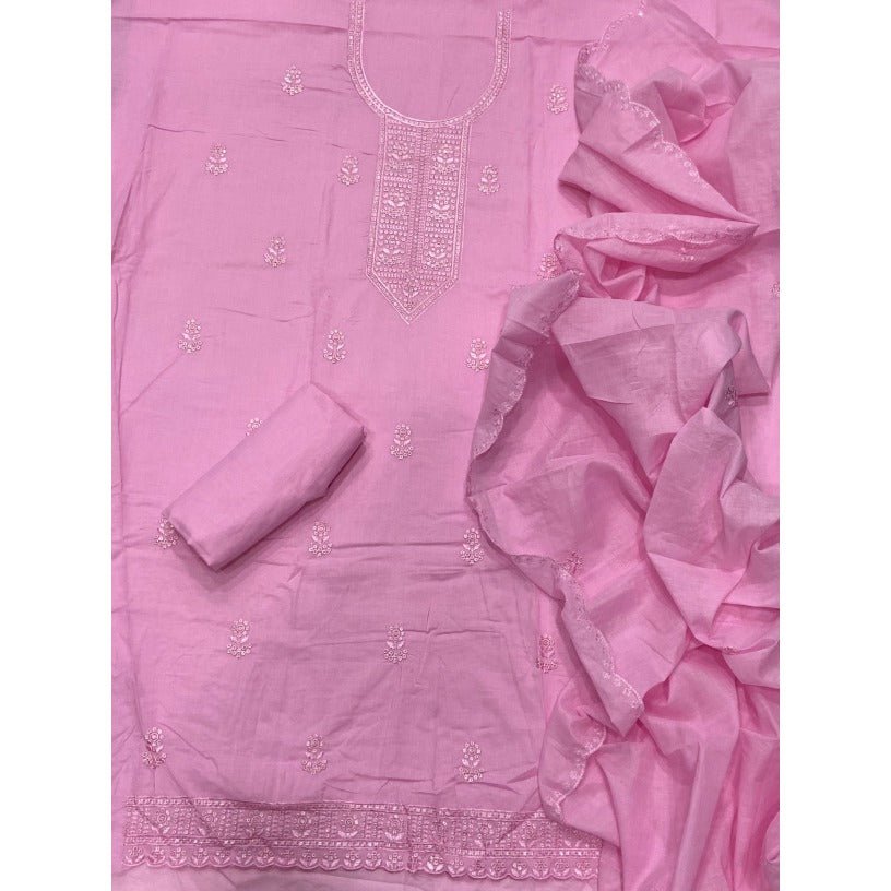 Premium Chikankari Pure Cotton Suit Set - Yanchi