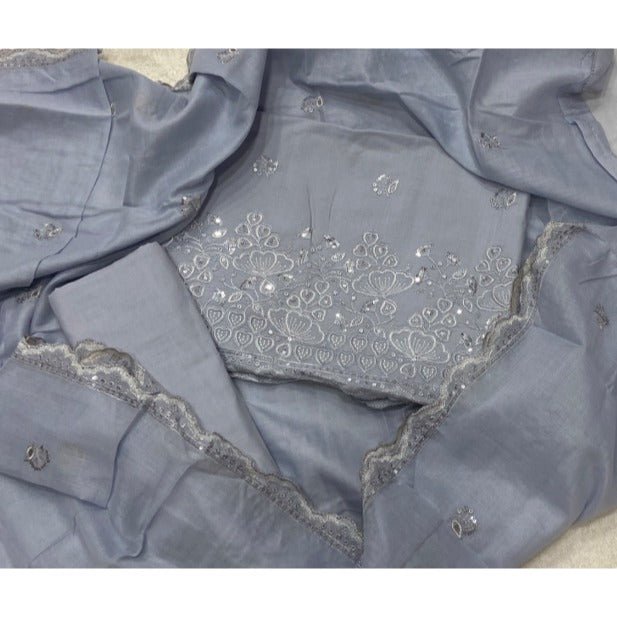 Premium Chikankari Pure Cotton Suit Set - Yanchi