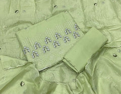 Premium Chikankari Pure Cotton Suit Set - Yanchi
