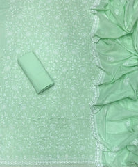 Premium Chikankari Pure Cotton Suit Set - Yanchi