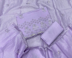 Premium Chikankari Pure Cotton Suit Set - Yanchi