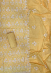 Premium Chikankari Pure Cotton Suit Set - Yanchi