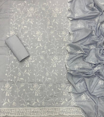 Premium Chikankari Pure Cotton Suit Set - Yanchi