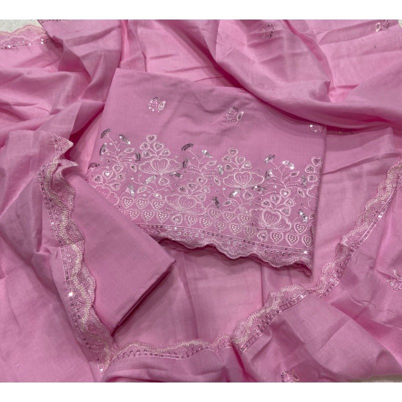 Premium Chikankari Pure Cotton Suit Set - Yanchi