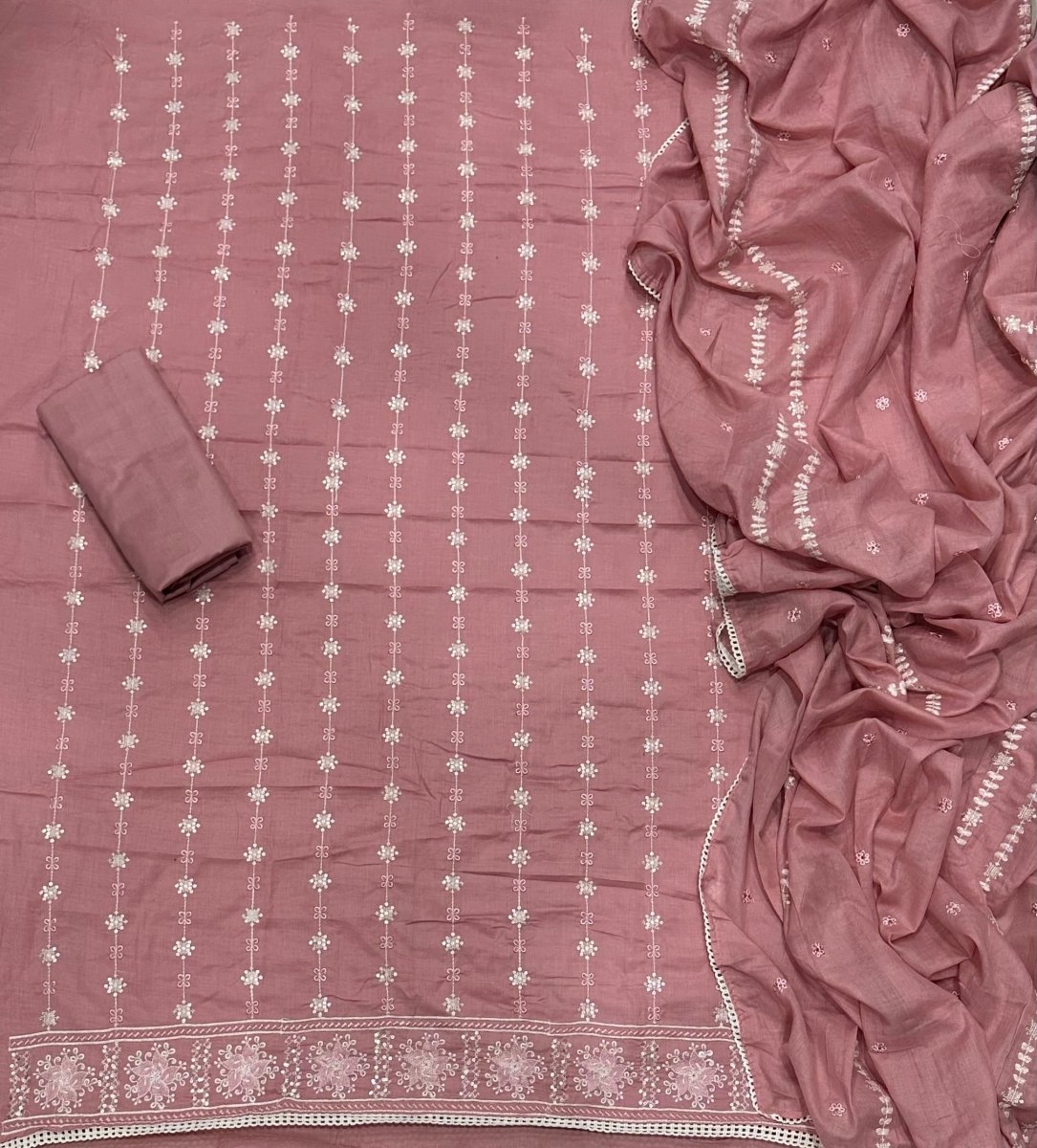 Premium Chikankari Pure Cotton Suit Set - Yanchi