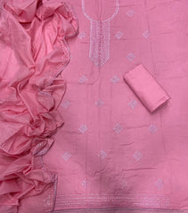 Premium Chikankari Pure Cotton Suit Set - Yanchi