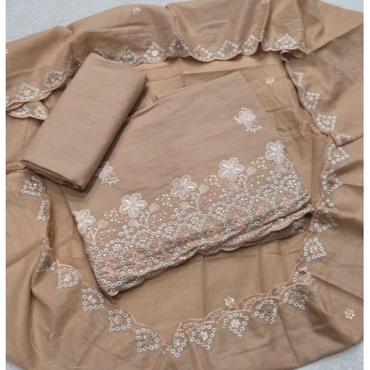 Premium Chikankari Pure Cotton Suit Set - Yanchi