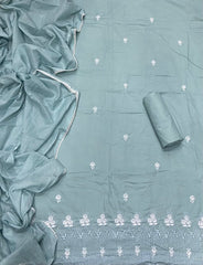 Premium Chikankari Pure Cotton Suit Set - Yanchi
