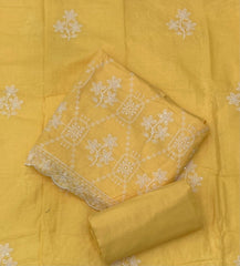 Premium Chikankari Pure Cotton Suit Set - Yanchi