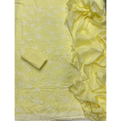 Premium Chikankari Pure Cotton Suit Set - Yanchi