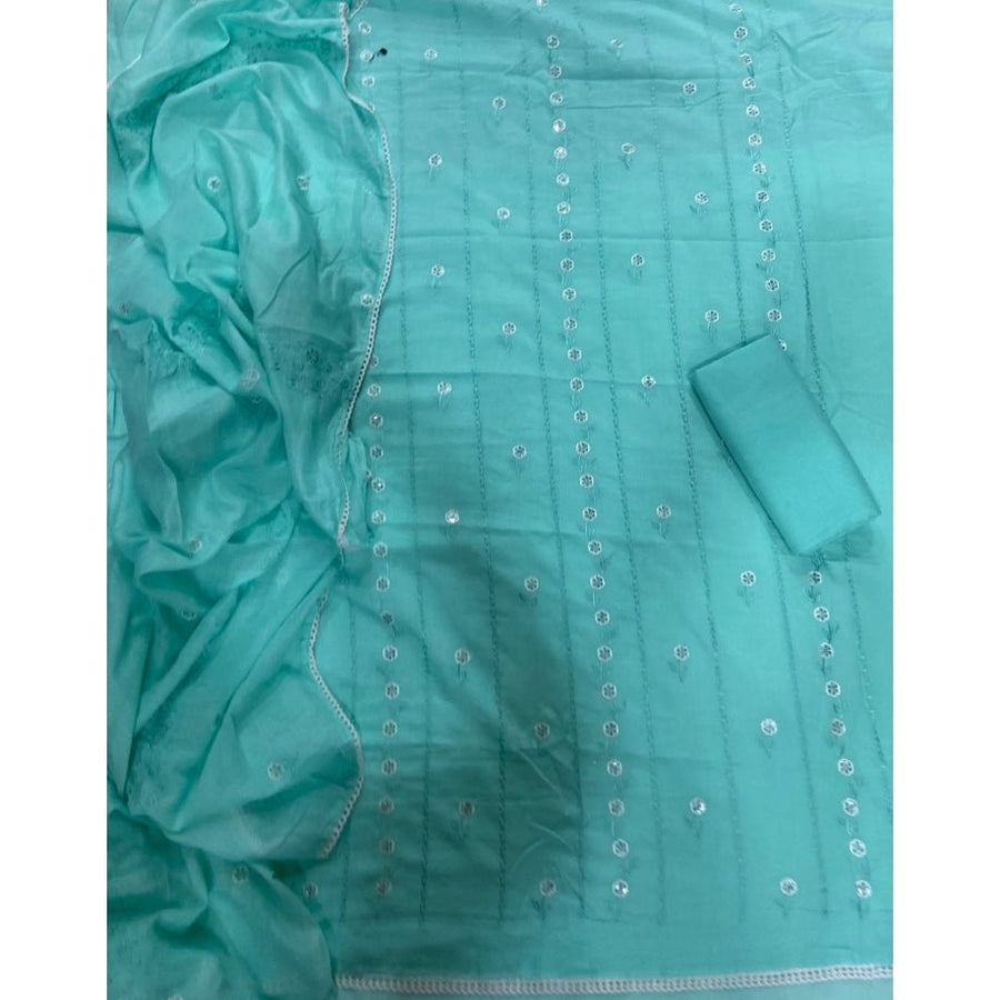 Premium Chikankari Pure Cotton Suit Set - Yanchi