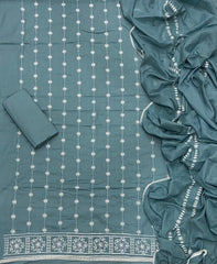 Premium Chikankari Pure Cotton Suit Set - Yanchi