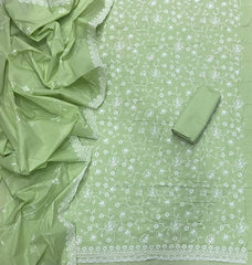 Premium Chikankari Pure Cotton Suit Set - Yanchi