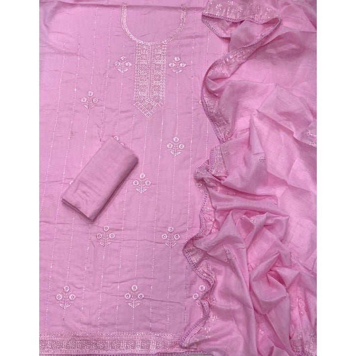 Premium Chikankari Pure Cotton Suit Set - Yanchi