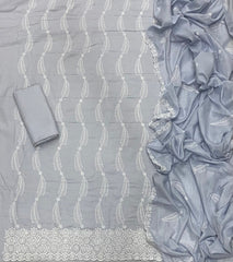 Premium Chikankari Pure Cotton Suit Set - Yanchi