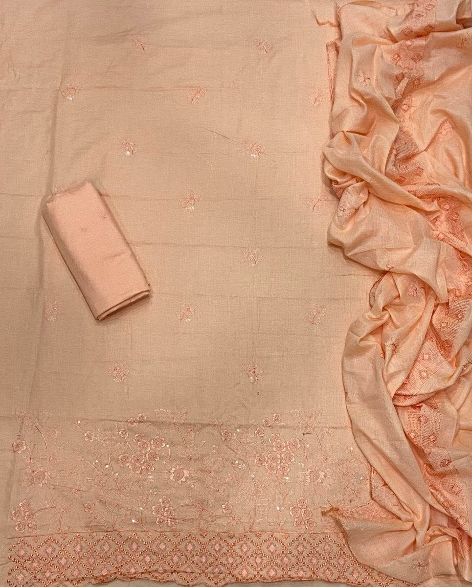 Premium Chikankari Pure Cotton Suit Set - Yanchi