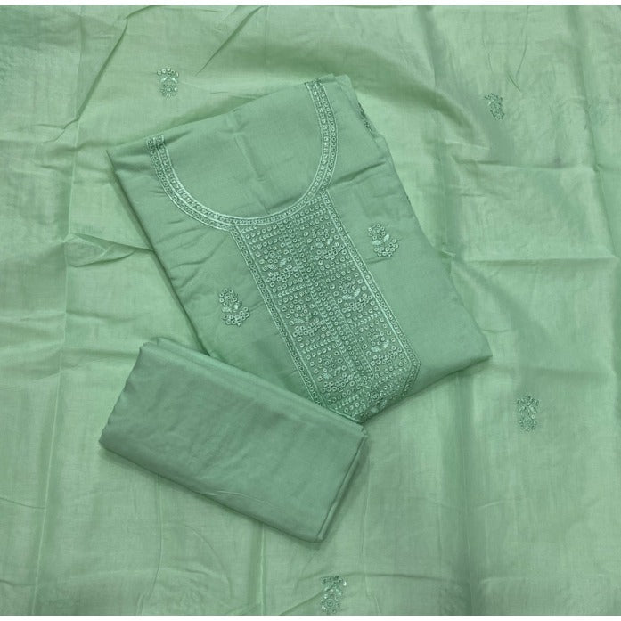 Premium Chikankari Pure Cotton Suit Set - Yanchi