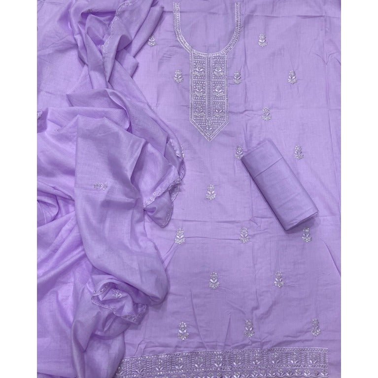 Premium Chikankari Pure Cotton Suit Set - Yanchi