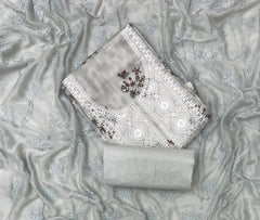 Premium Chikankari Pure Cotton Suit Set - Yanchi