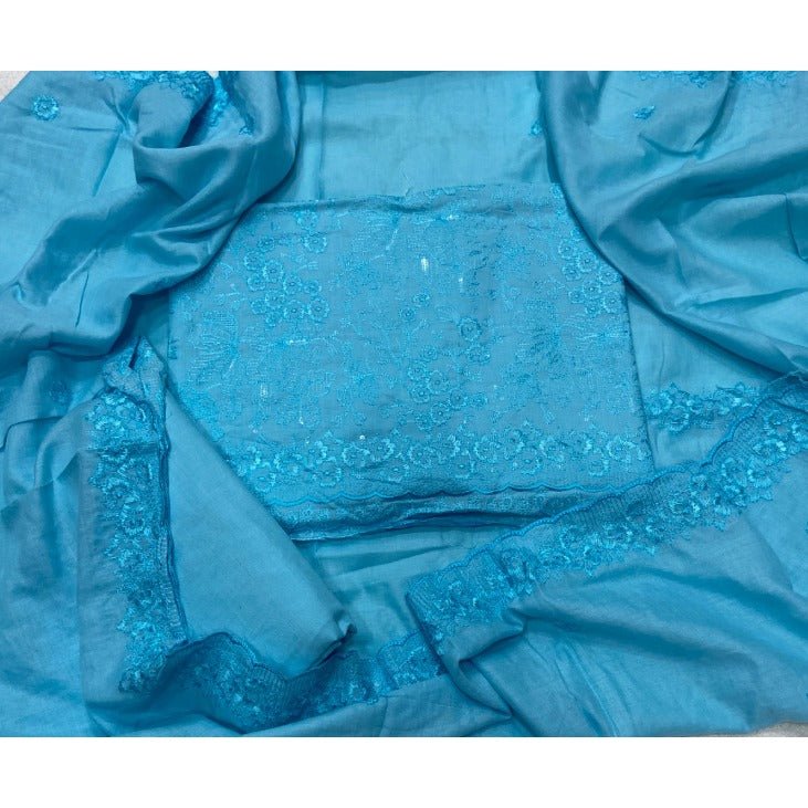 Premium Chikankari Pure Cotton Suit Set - Yanchi