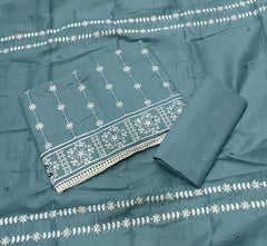 Premium Chikankari Pure Cotton Suit Set - Yanchi