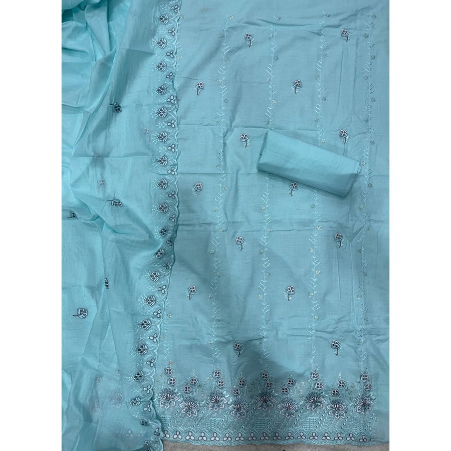 Premium Chikankari Pure Cotton Suit Set - Yanchi