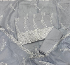 Premium Chikankari Pure Cotton Suit Set - Yanchi