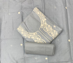 Premium Chikankari Pure Cotton Suit Set - Yanchi