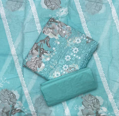 Premium Chikankari Pure Cotton Suit Set - Yanchi