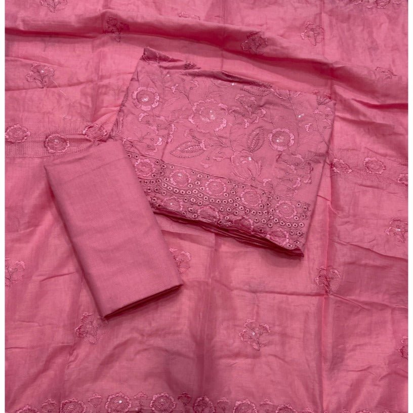 Premium Chikankari Pure Cotton Suit Set - Yanchi