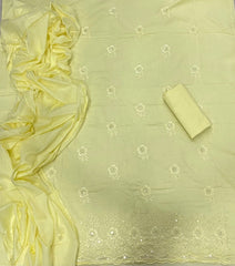 Premium Chikankari Pure Cotton Suit Set - Yanchi
