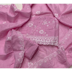 Premium Chikankari Pure Cotton Suit Set - Yanchi