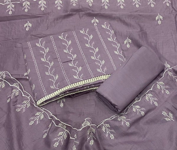 Premium Chikankari Pure Cotton Suit Set - Yanchi