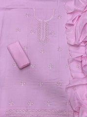 Premium Chikankari Pure Cotton Suit Set - Yanchi