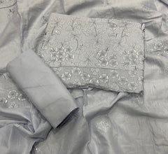 Premium Chikankari Pure Cotton Suit Set - Yanchi
