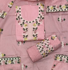 Premium Chikankari Pure Cotton Suit Set - Yanchi