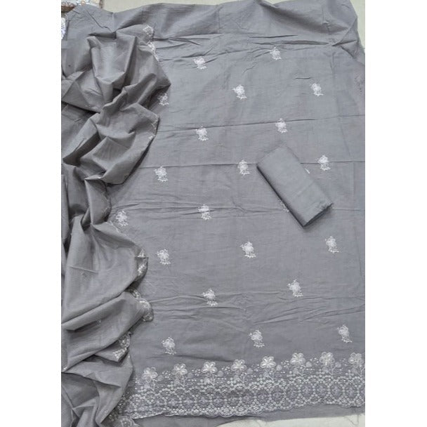 Premium Chikankari Pure Cotton Suit Set - Yanchi